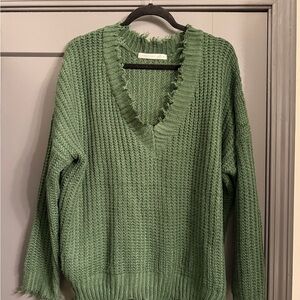 Altar’d State Green Sweater Large
